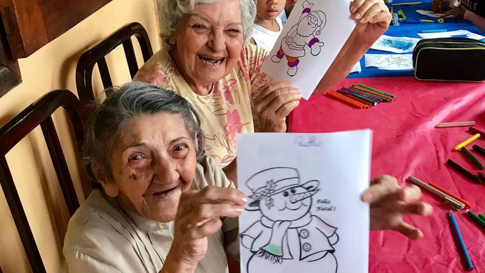 Ambiente acolhedor e confortável para idosos